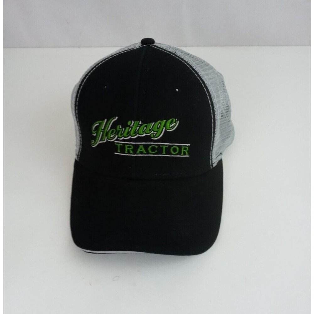 Heritage Tractor John Deere Black Mesh Back Adjustable Baseball Cap